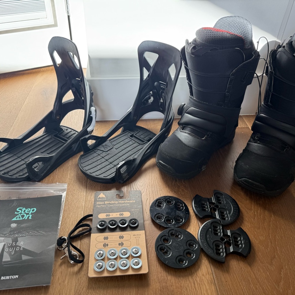 Men’s Burton ION Snowboard Boots & Step On X bindings with Disc Hardware System